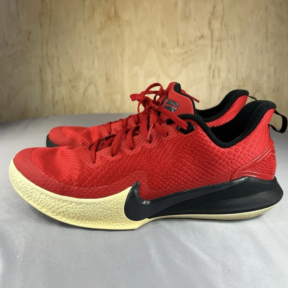 Nike Kobe Mamba Focus Men's 12 AJ5899-600 Red Black Basketball Sneakers Shoes - Picture 8 of 16